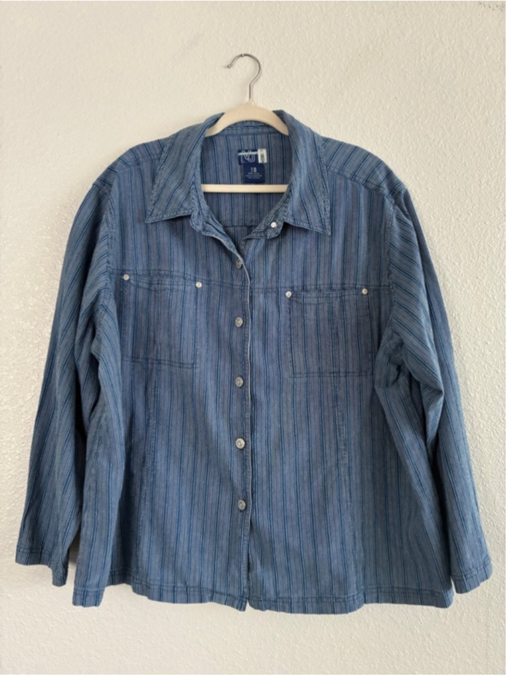 Venezia Jeans Blue Striped Button-Up Shirt